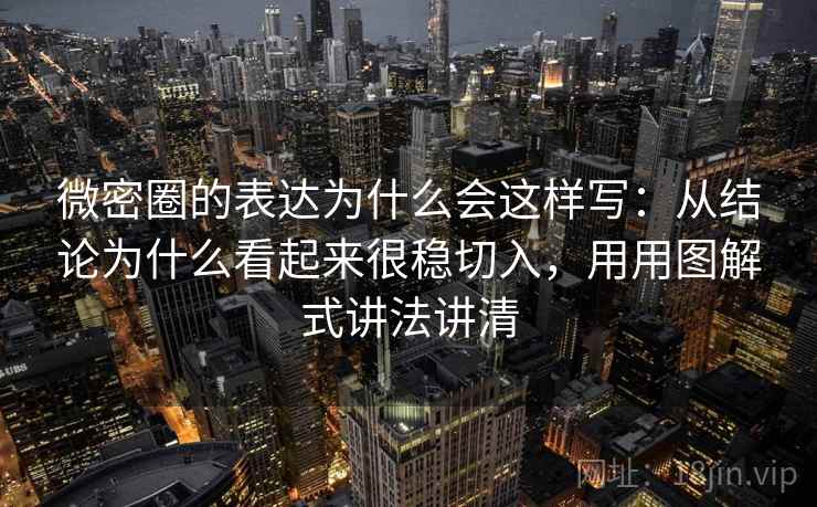 微密圈的表达为什么会这样写：从结论为什么看起来很稳切入，用用图解式讲法讲清